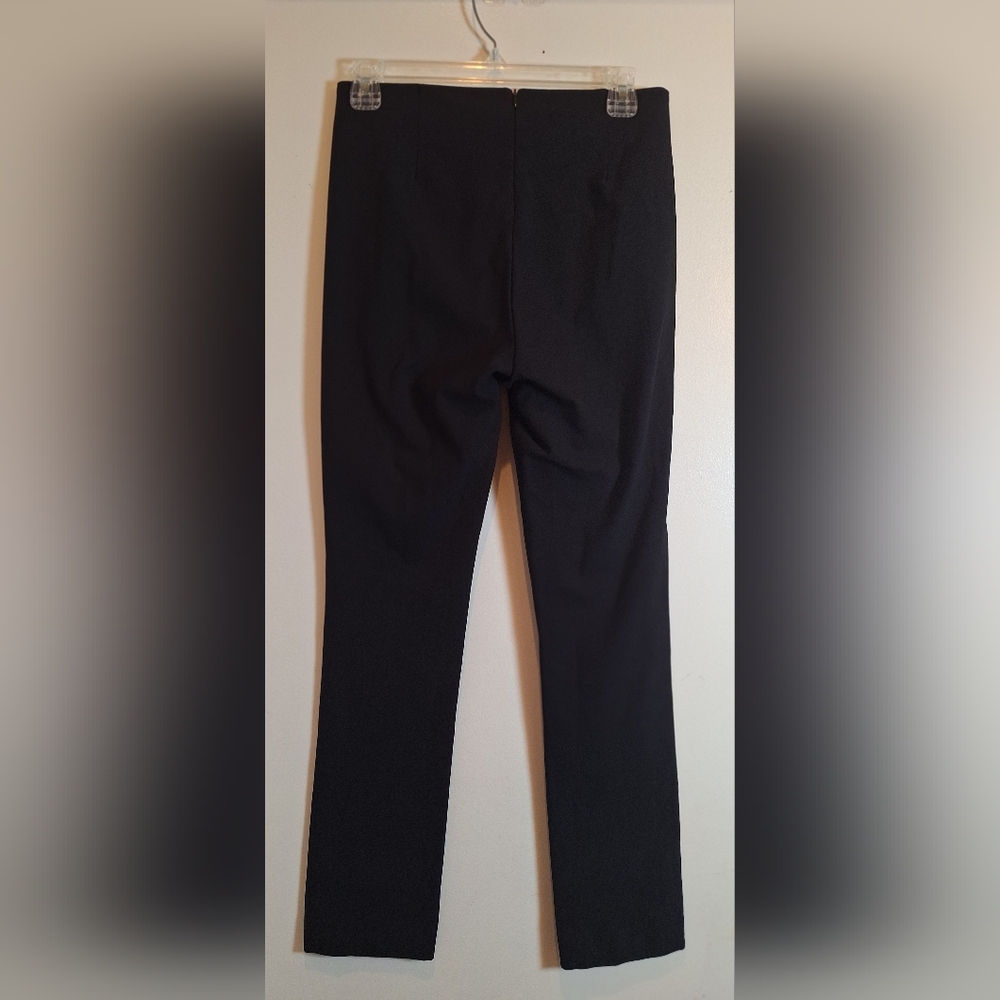 Rag & Bone New York Ankle Pants Size 4 Black Skinny Back Zip Stretch - Picture 2 of 8